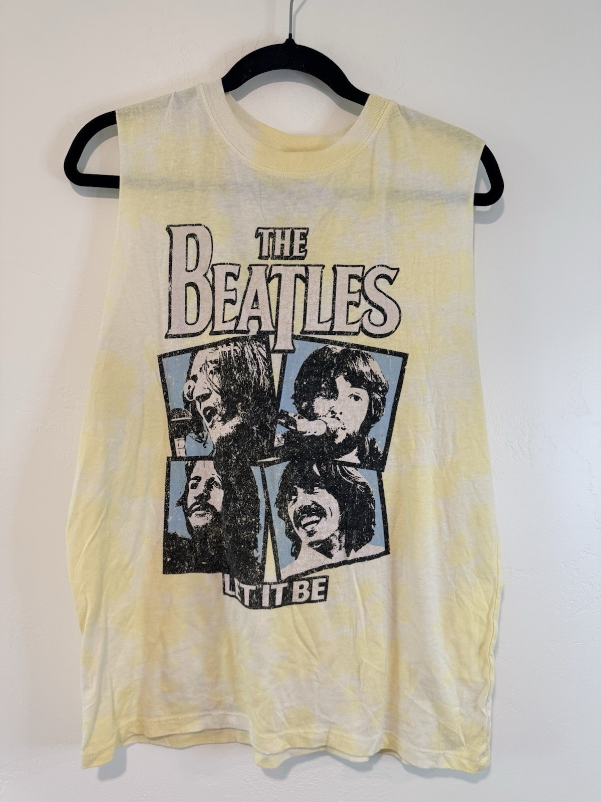 The Beatles Let It Be Tie Dye Muscle Tank Band Tee Size M
