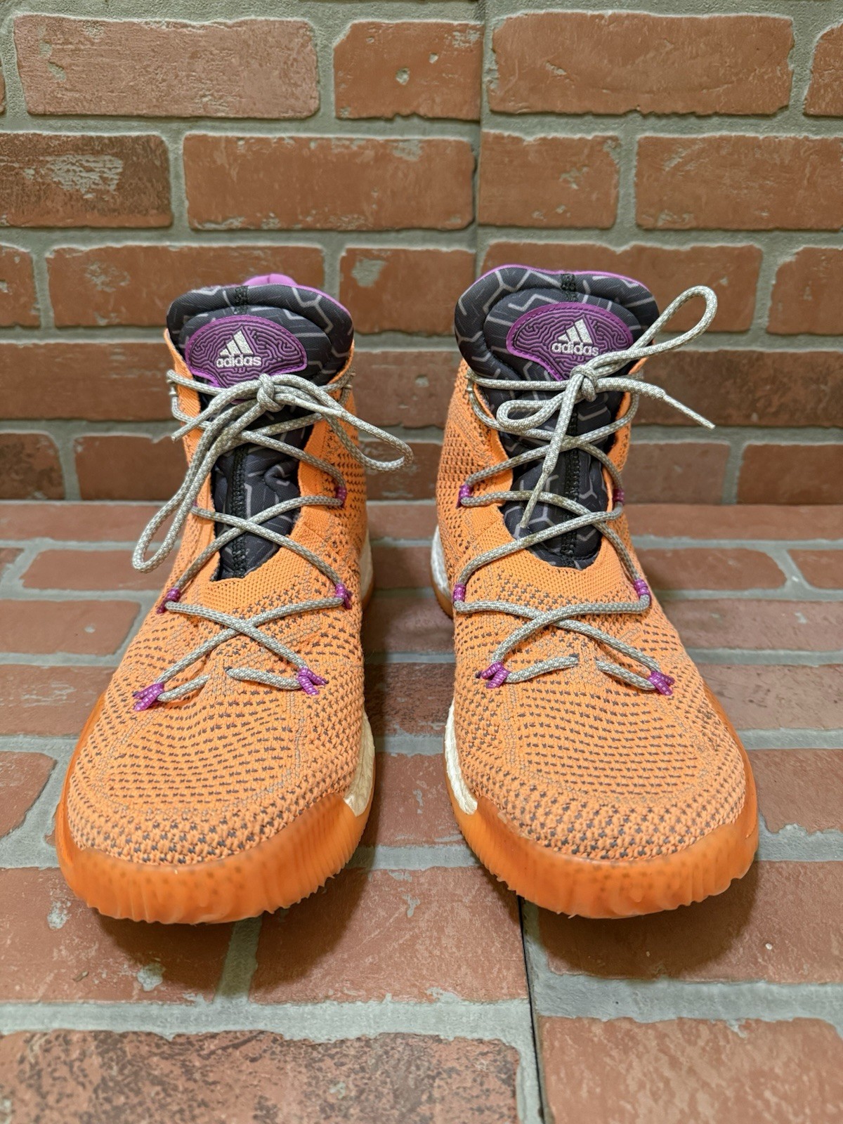 Adidas Crazy Explosive PrimeKnit size 14 basketball Shoes Sneakers GeoFit Orange