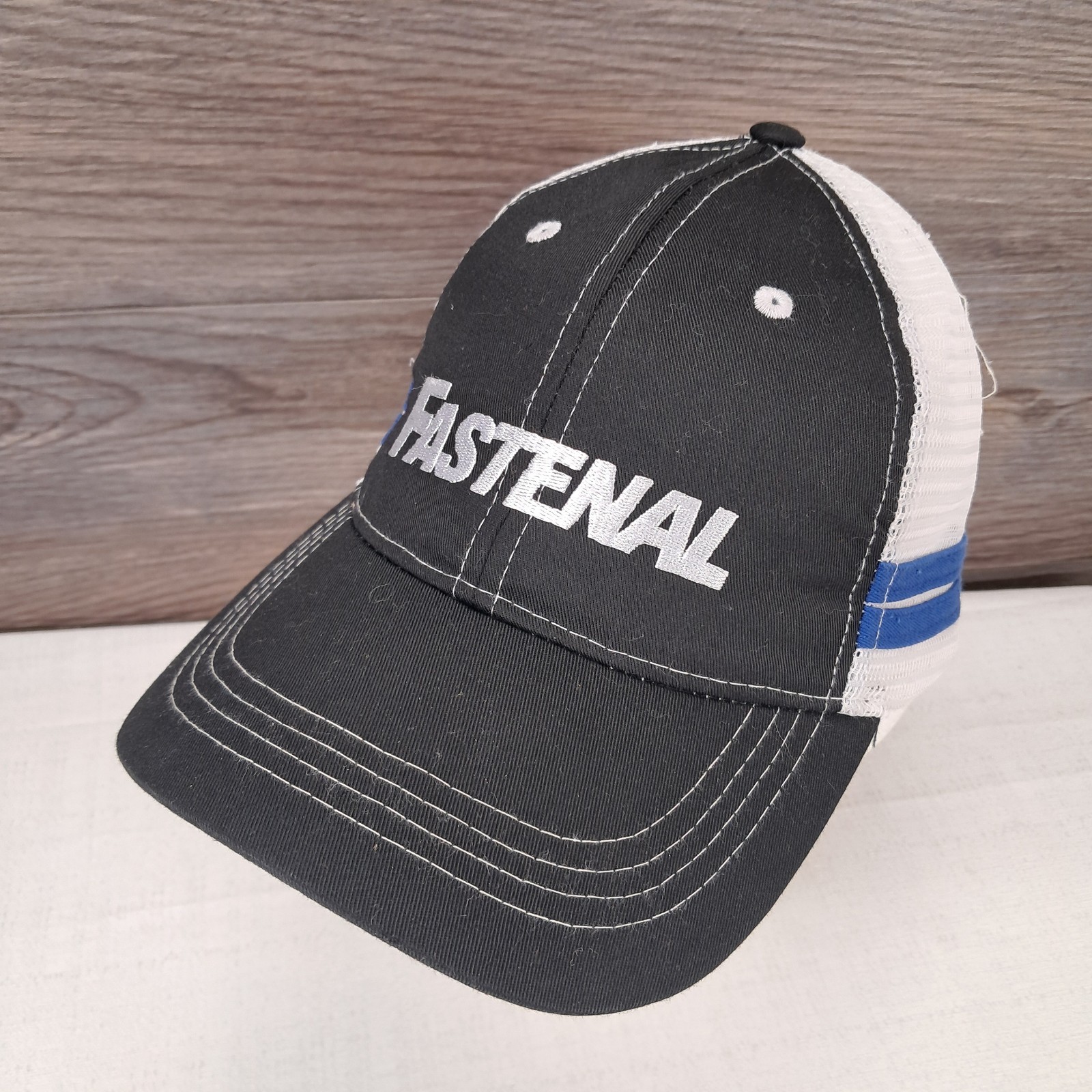 Fastenal Trucker Hat Cap Mesh Snap Back Adjustable USA Company