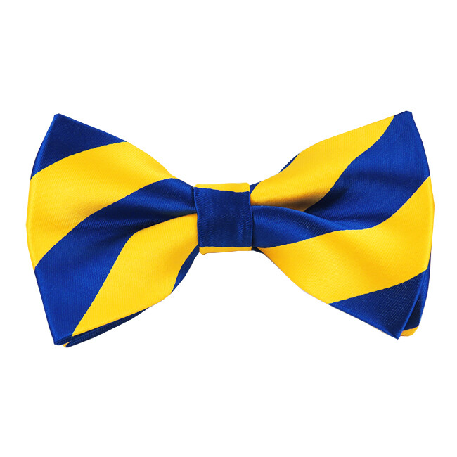 Romario Manzini® Men’s collegiate Stripe Pre-Tied Bow Tie (23 colors)