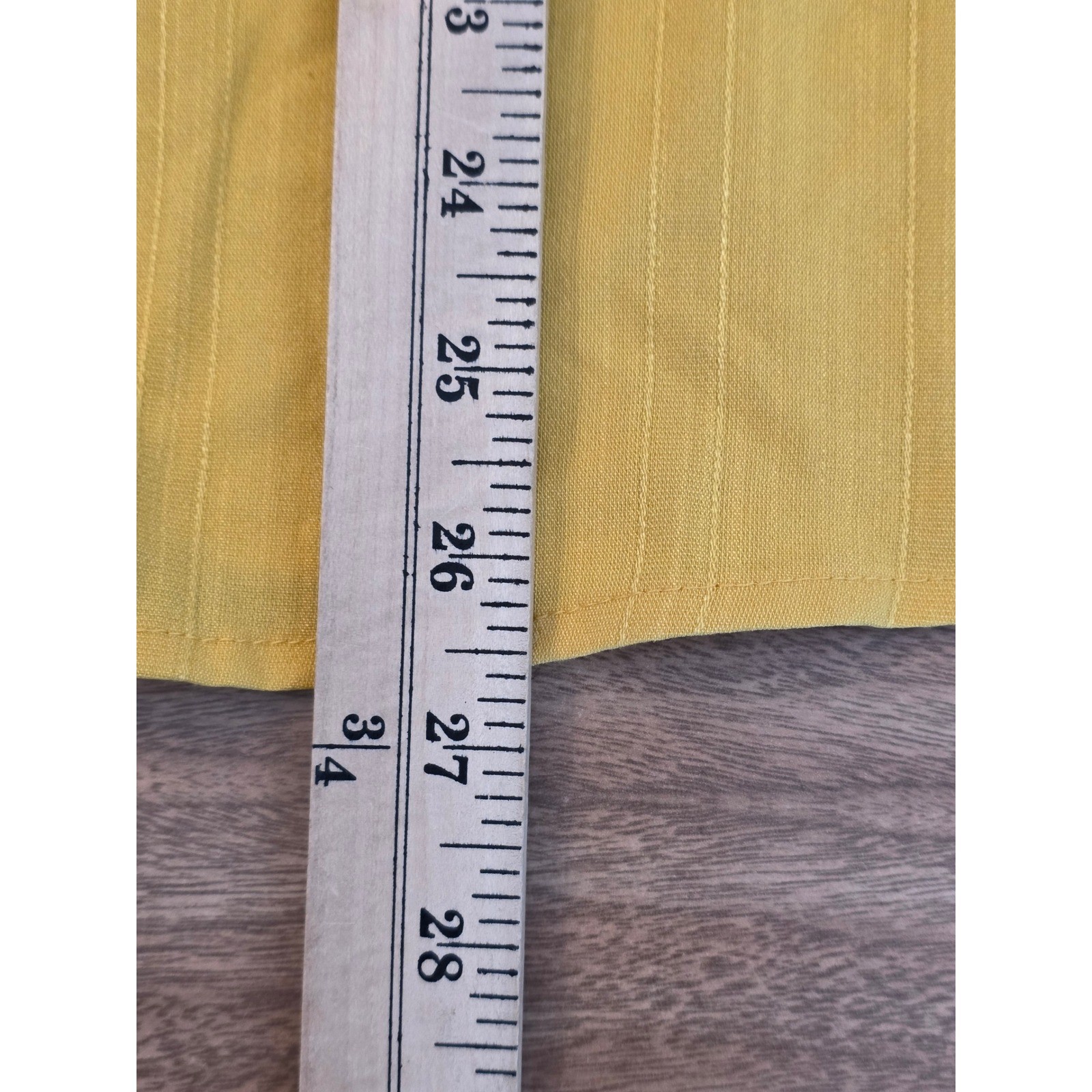 Ott Womens Mustard Yellow Button Front Puff Sleeve Blouse Large NEW