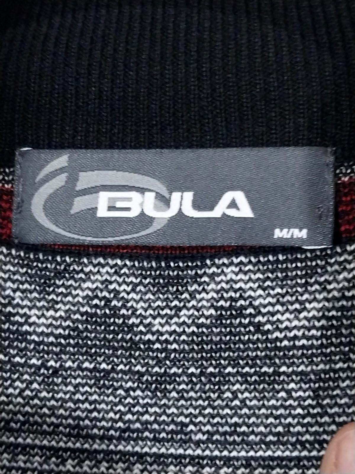 Bula Acrylic Wool Blend Black Fair Isle Nordic Knit Ski Pullover Sweater Men’s M
