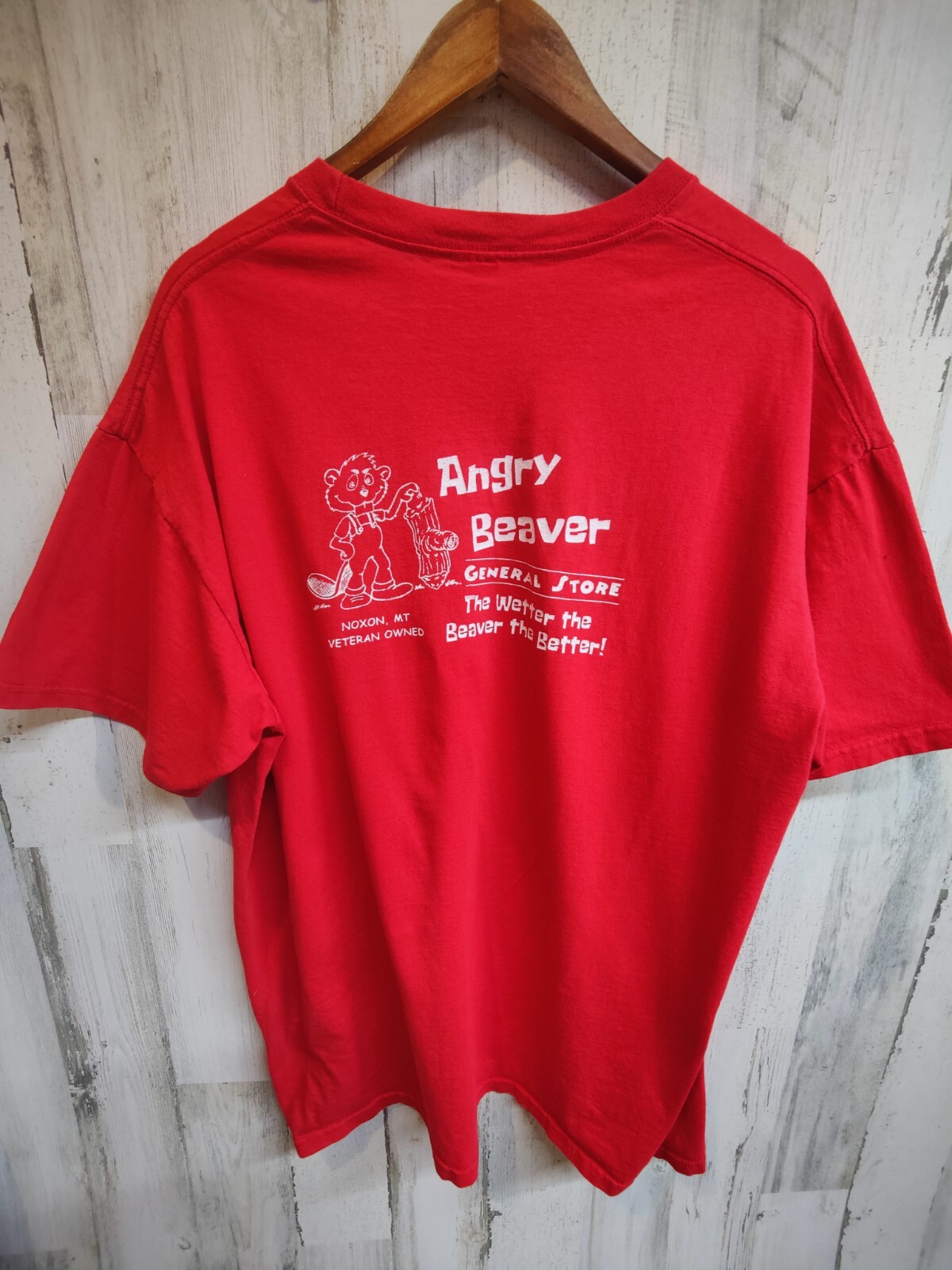 Vintage Angry Beaver General Store Montana Graphic T-shirt Men’s 2XL USA