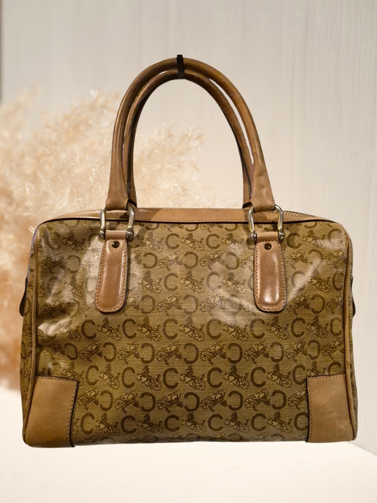 Vintage CELINE C Macadam Boston Bag