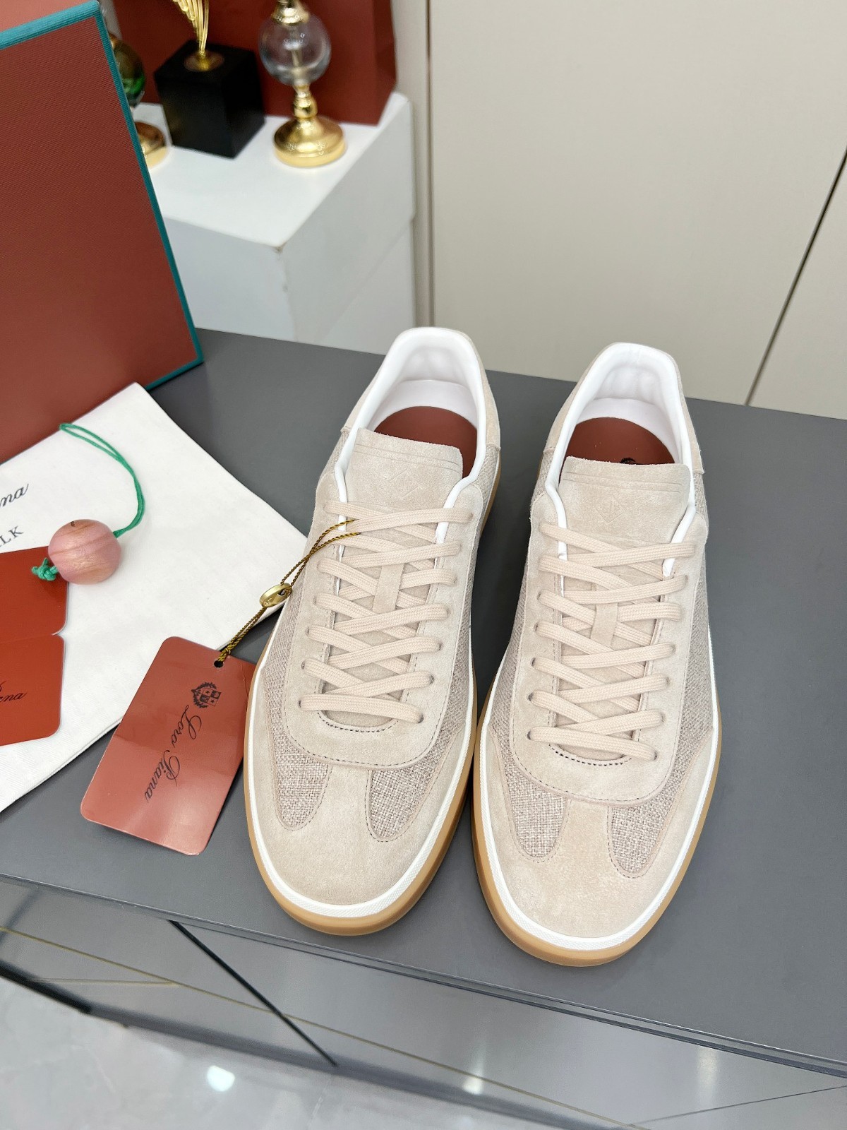 Loro Piana Unisex Fashion Casual German Army Trainers — EU 43