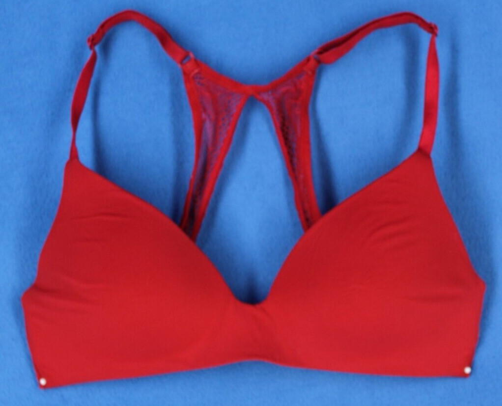 Victoria Secret Fancy Back Wireless Lightly Lined T-Shirt Bra Size 32C #D3631