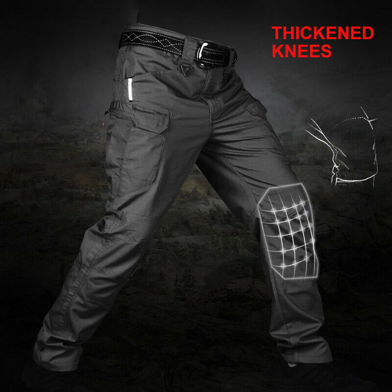 US Men Tactical Cargo Pants Soldier Straight-fit Work Combat Trousers Outdoor