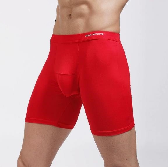Mens Comfortable Breathable Running Speed Dry Bulge Pouch Boxer Briefs Shorts