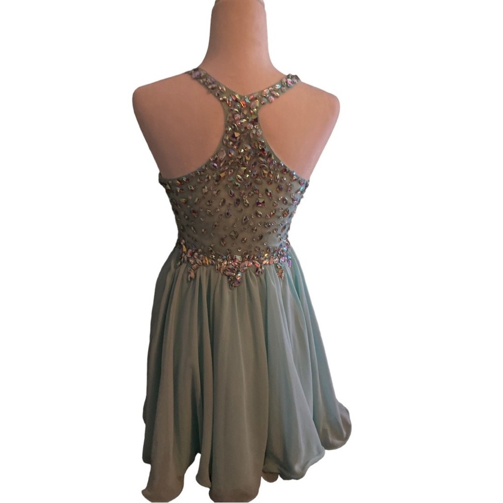 Stunning Blue Iridescent Prom/Cocktail Dress By Dancing Queen