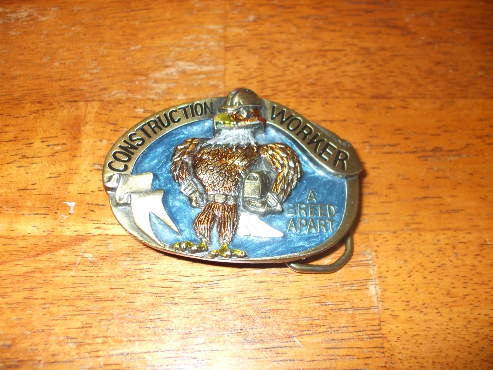 1988 **CONSTRUCTION WORKER A BREED APART** BELT BUCKLE