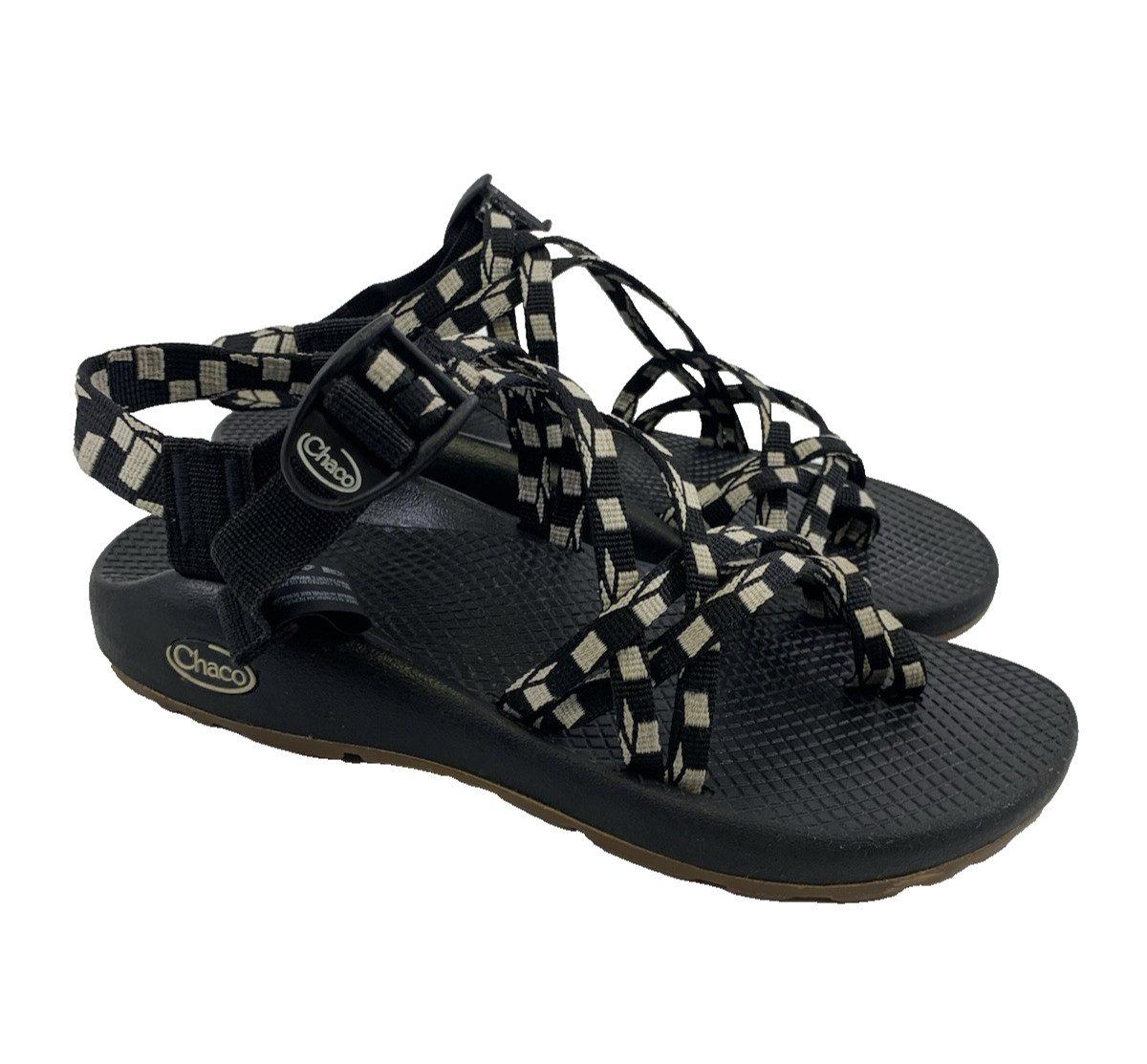 Chaco ZX/2 Classic Sandal J107214 Cubit Black White Adjustable Active Womens 8