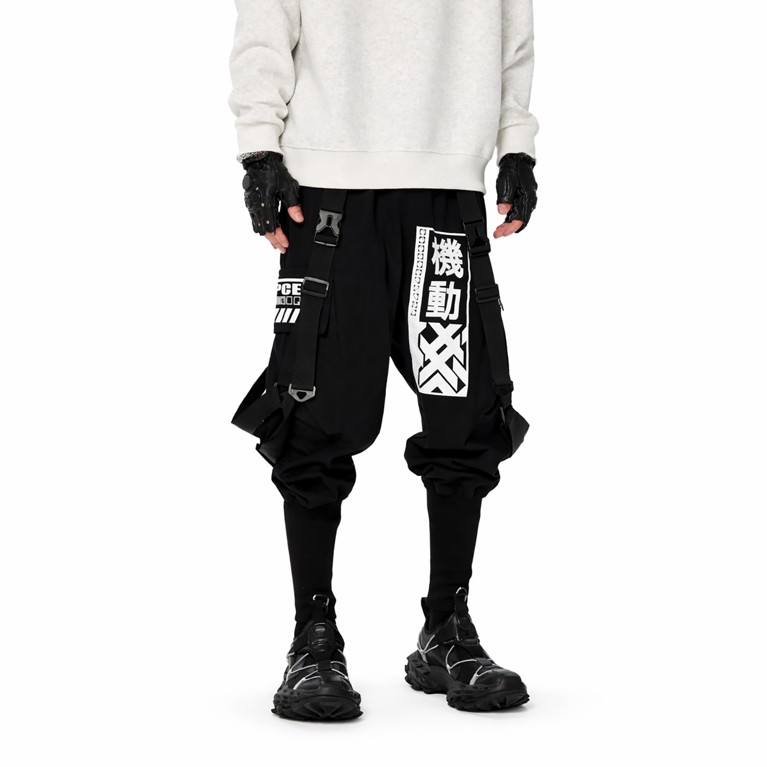 Niepce Men’s Japanese Techwear Tactical Jogger Pants Streetwear Cargo Trousers