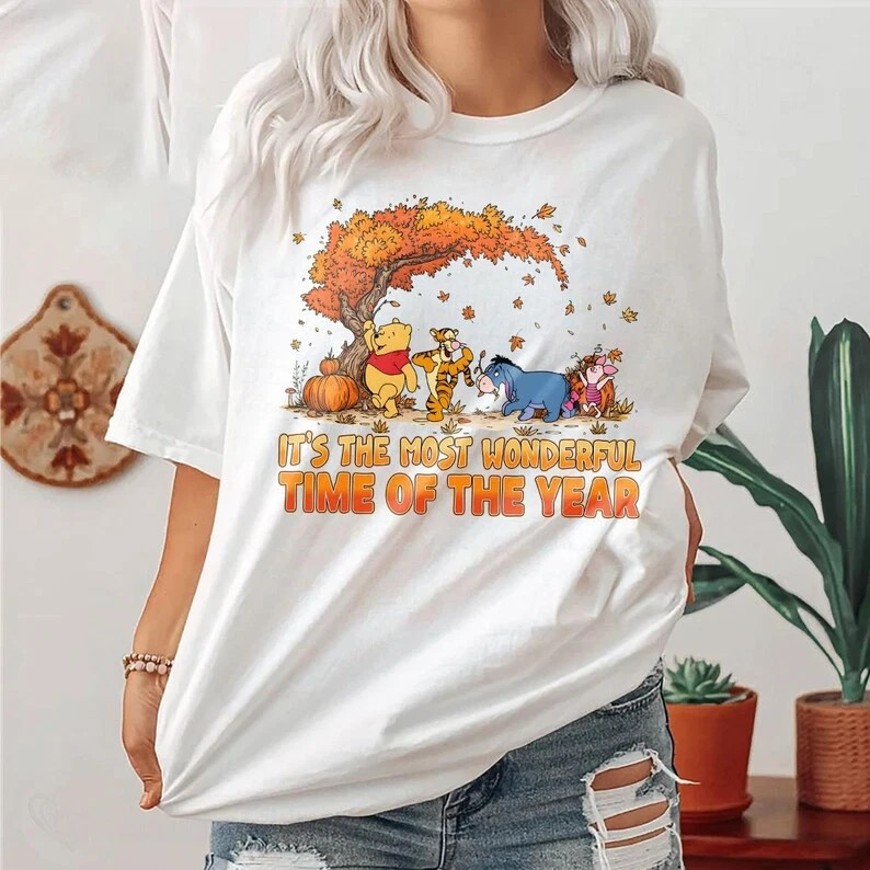 Winnie The Pooh It’s Most Wonderful Time Of The Year Tshirt Men Women