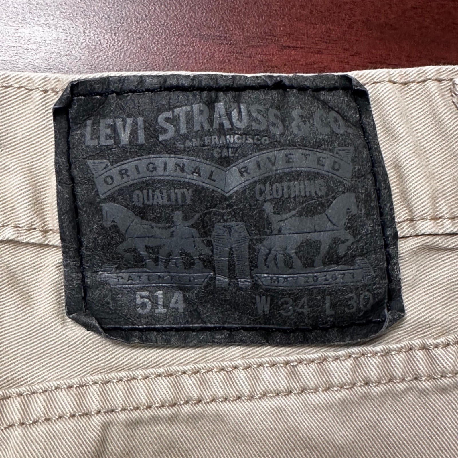 2- Levis 514 Athletic Taper Pants Mens 34×23 (actual) Cotton Street See Details