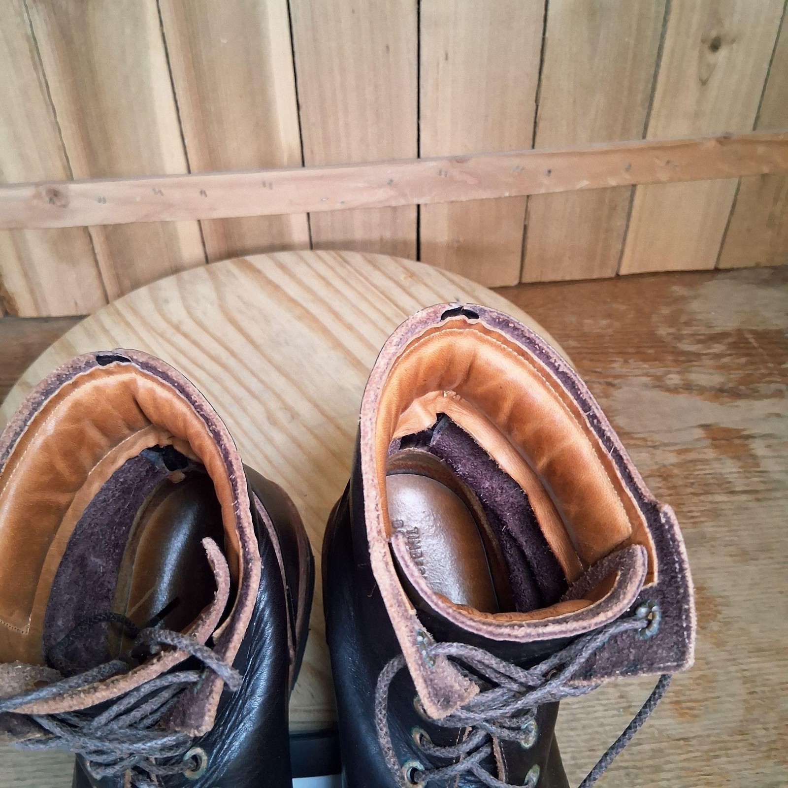 Timberland Tackhead 2011 Boots Mens 8.5 Leather Vibram Workwear Goodyear Welt