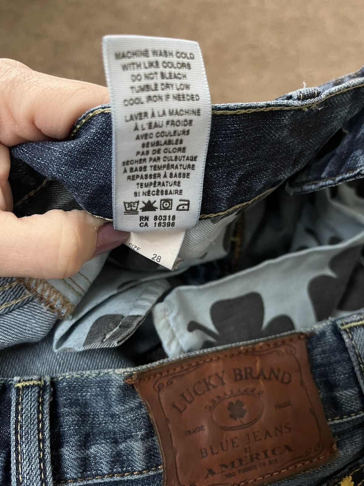 Lucky Brand 101 Super Slim Distressed Jeans Sz 28×32