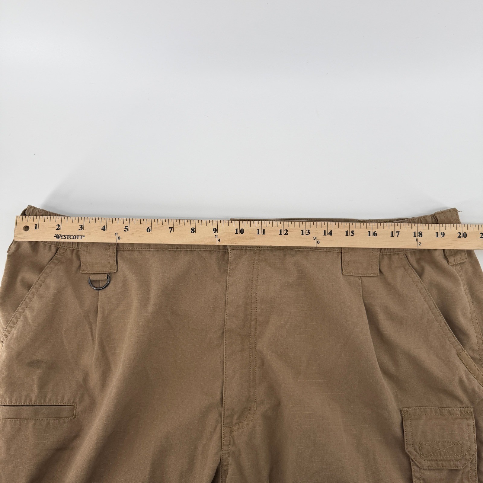 5.11 Tactical Cargo Pants Mens 42×32 Khaki Ripstop Multi-Pocket Utility Workwear