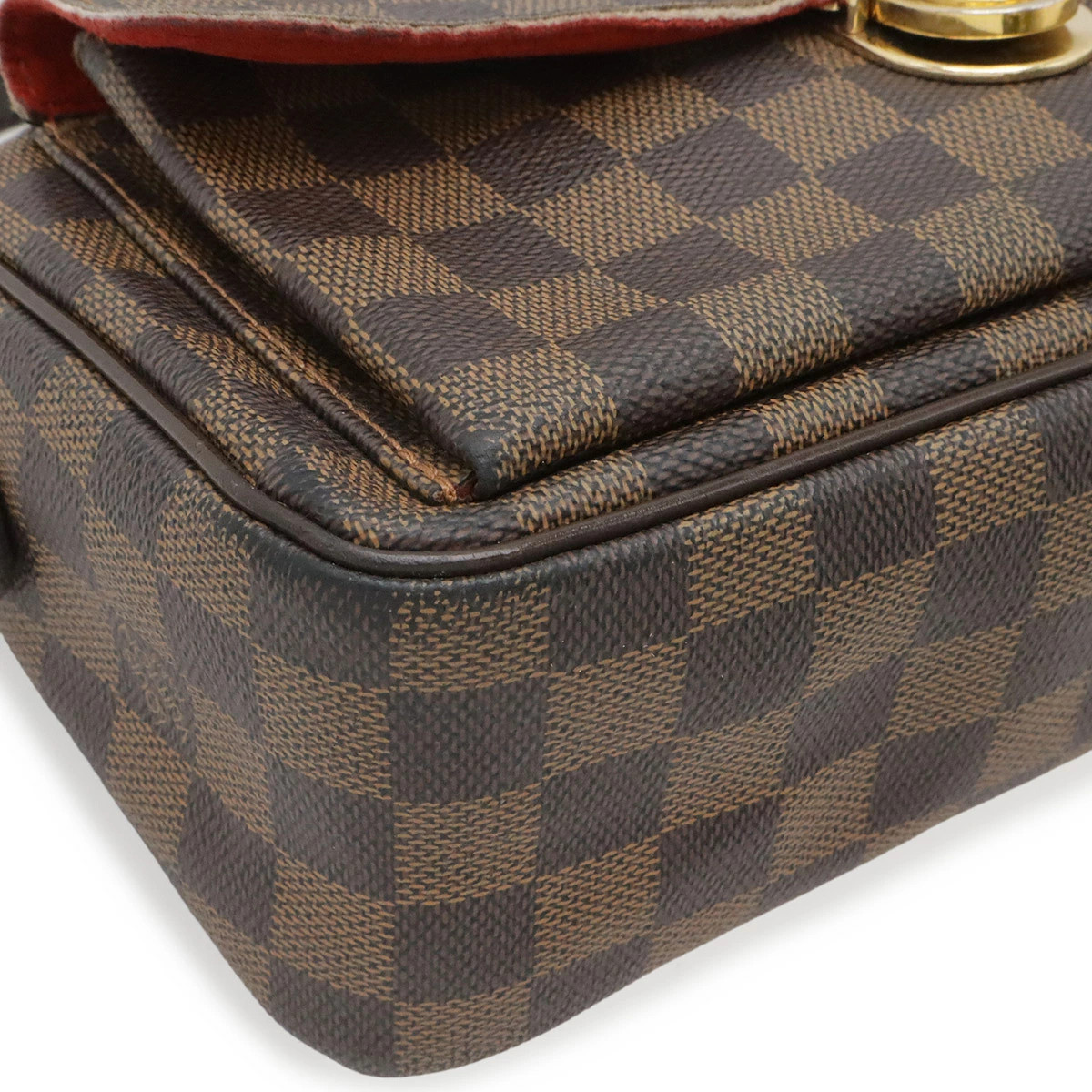 Louis Vuitton Damier N60006 Shoulder Bag Check Canvas Brown Unisex #BLB1790