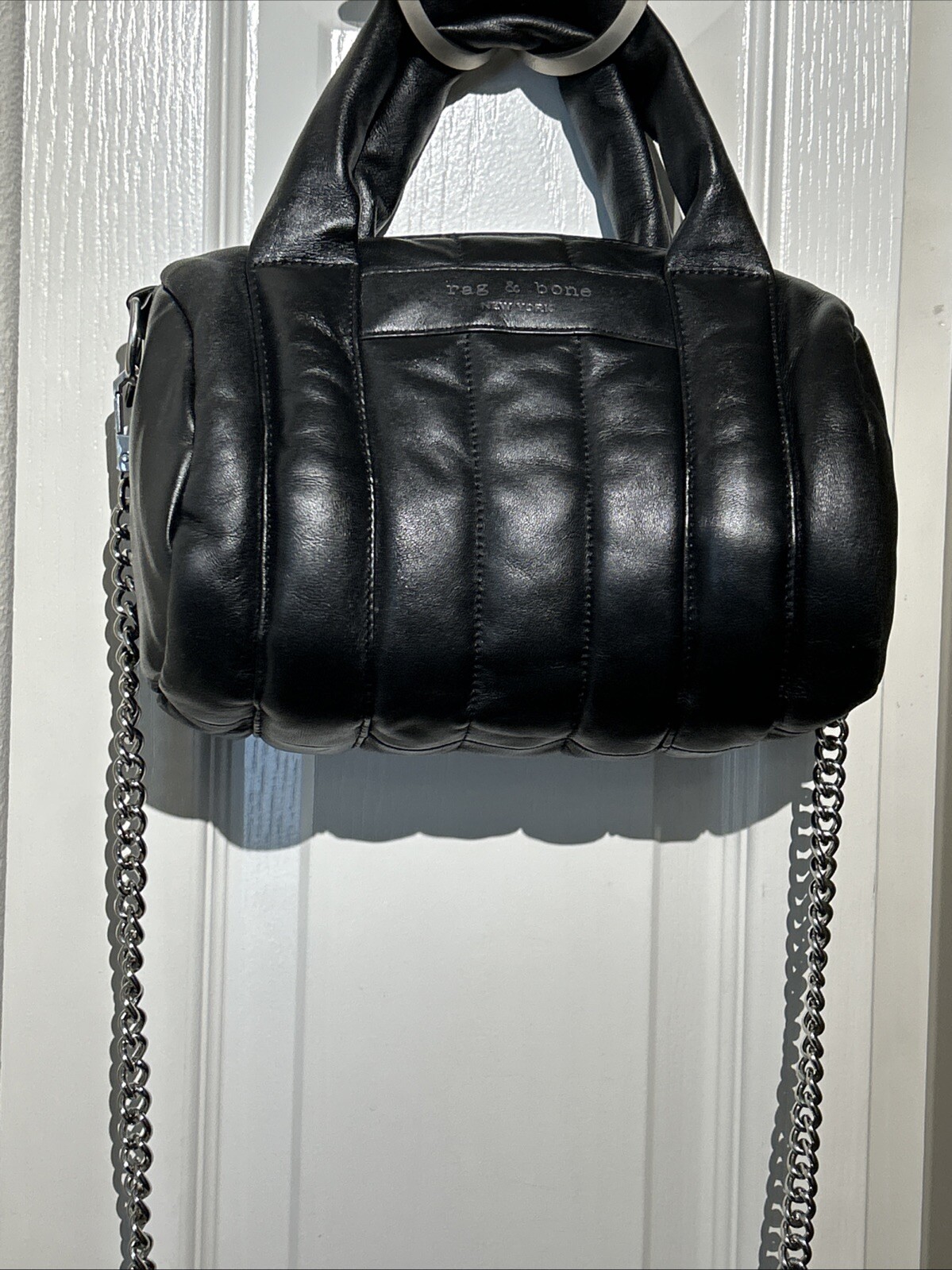 Rag & Bone Mini Cloud Duffle Crossbody Shoulder Bag 10x7x3”