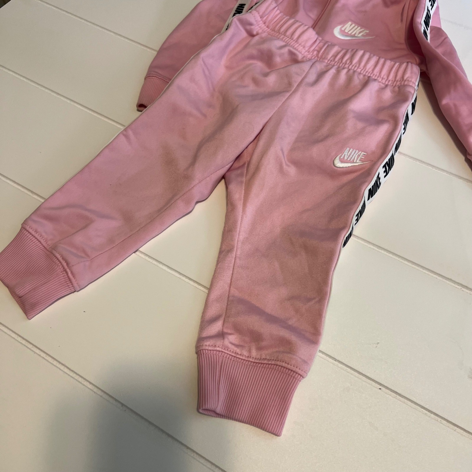 Nike Kids Pink Tricot Tracksuit Jacket and Pants Set 18M D692-A8F