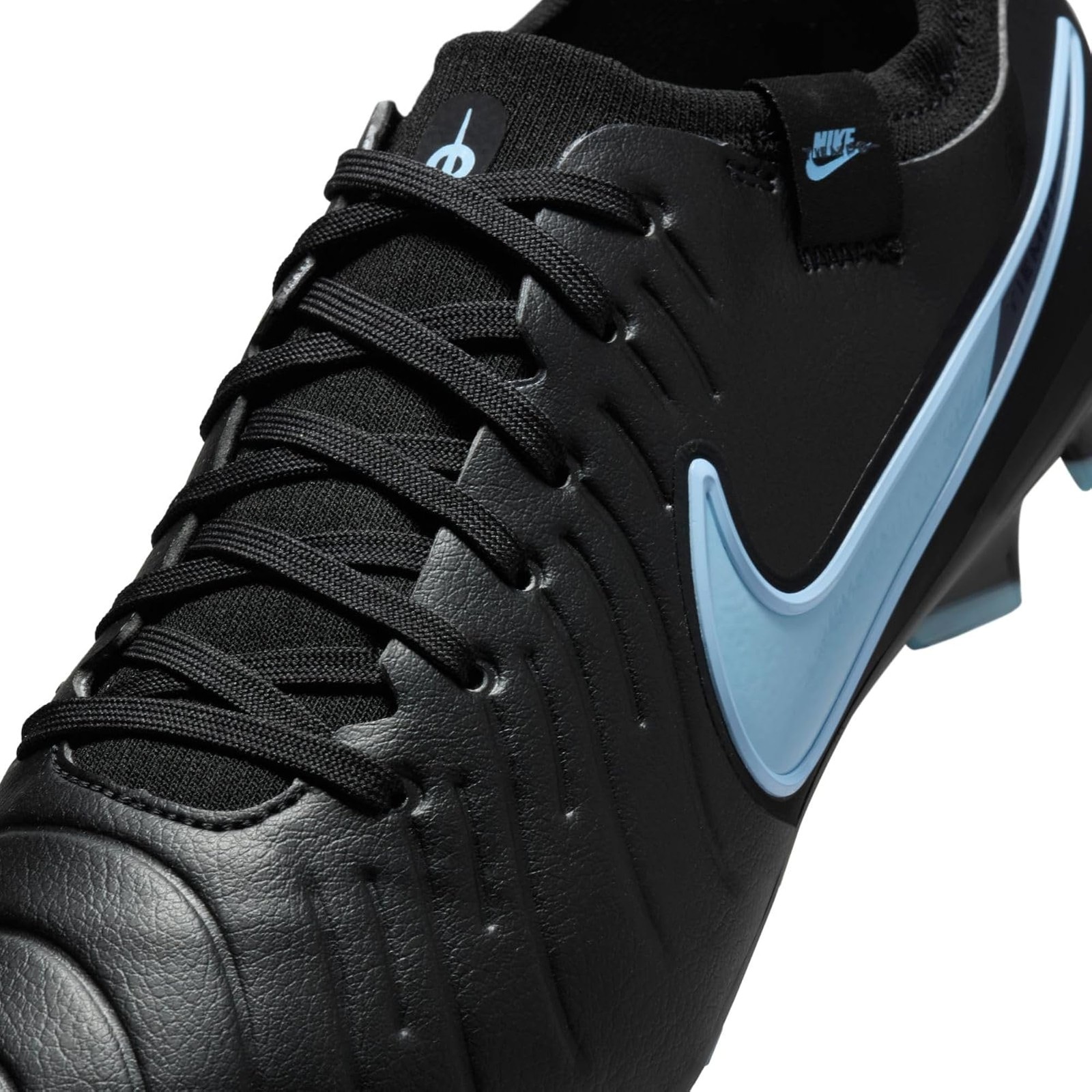 Nike Tiempo Legend 10 Pro Firm-Ground Low-Top Soccer Cleats (Black/Black) Size 7