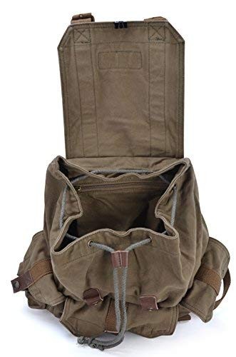 21101AMG Specially High Density Thick Canvas Backpack Rucksack, Field Tan, Large