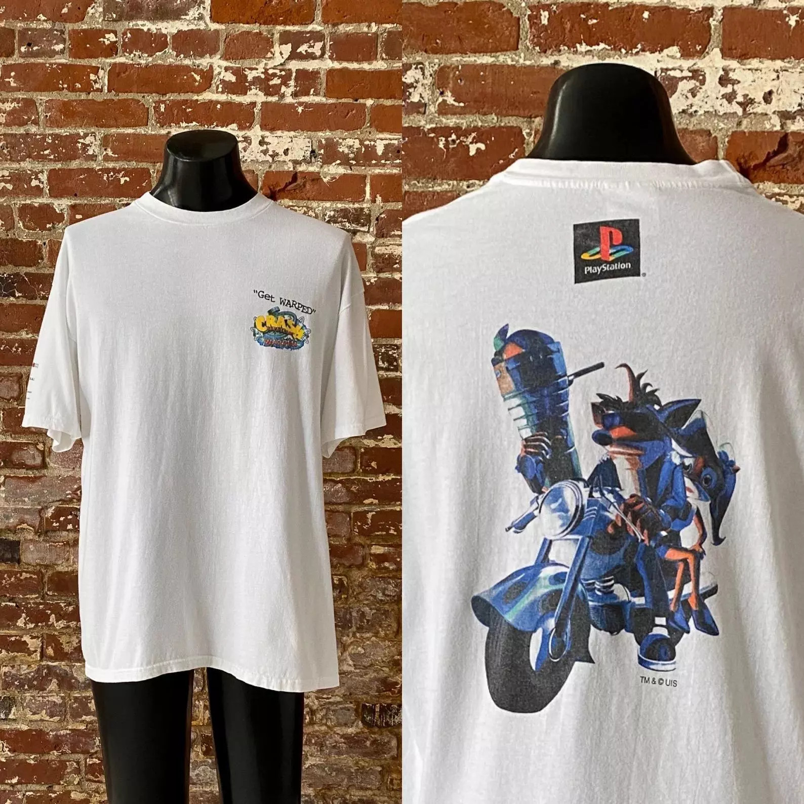 90s Crash Bandicoot Warped Video Game Promo T-Shirt