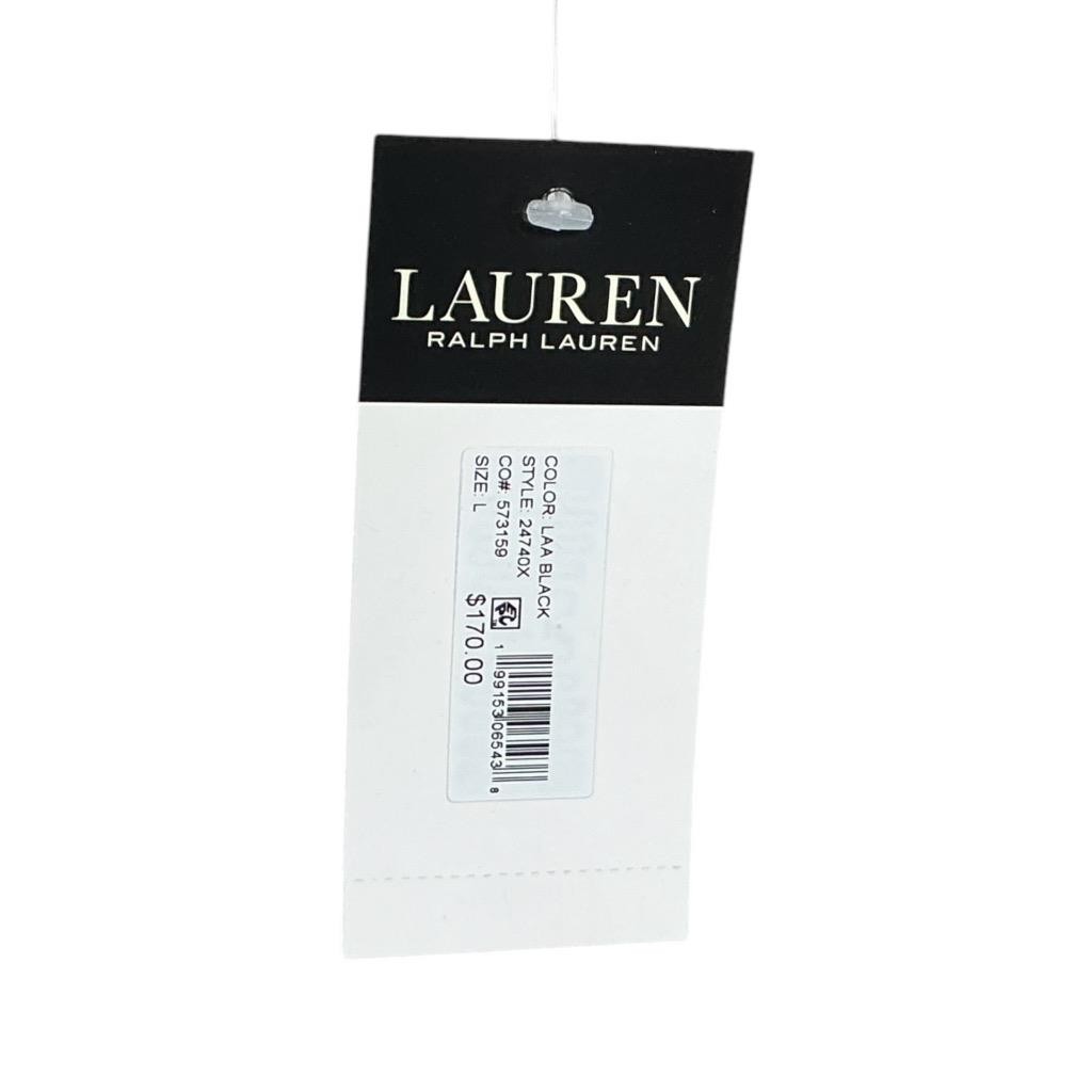 Lauren Ralph Lauren Diamond Quilted Jacket Women L Black Lightweight Insulated