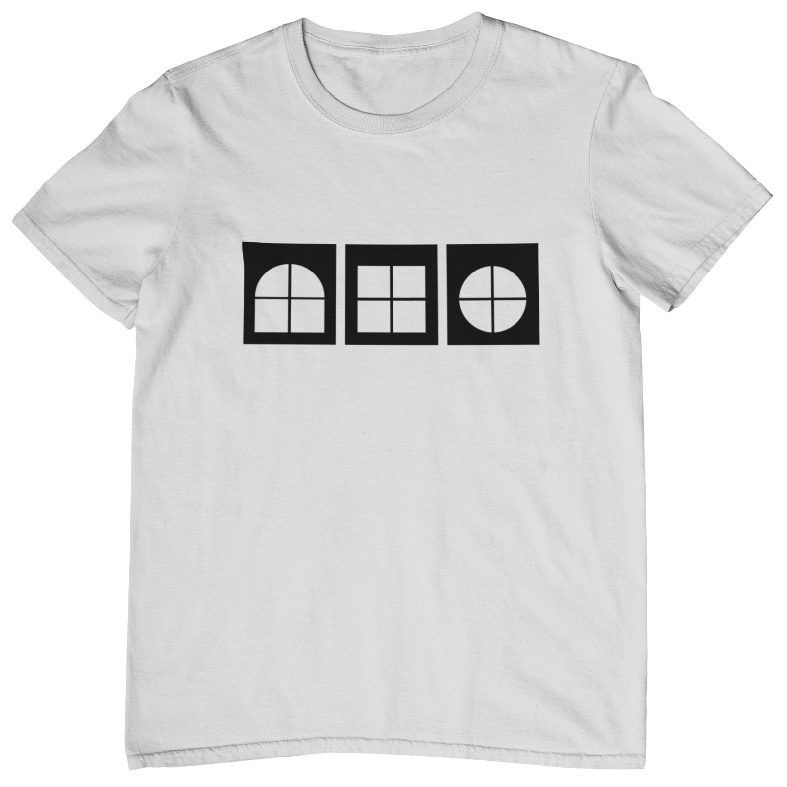 Play School Windows T-Shirt – 80s 70s kids childrens TV rainbow button retro 90s