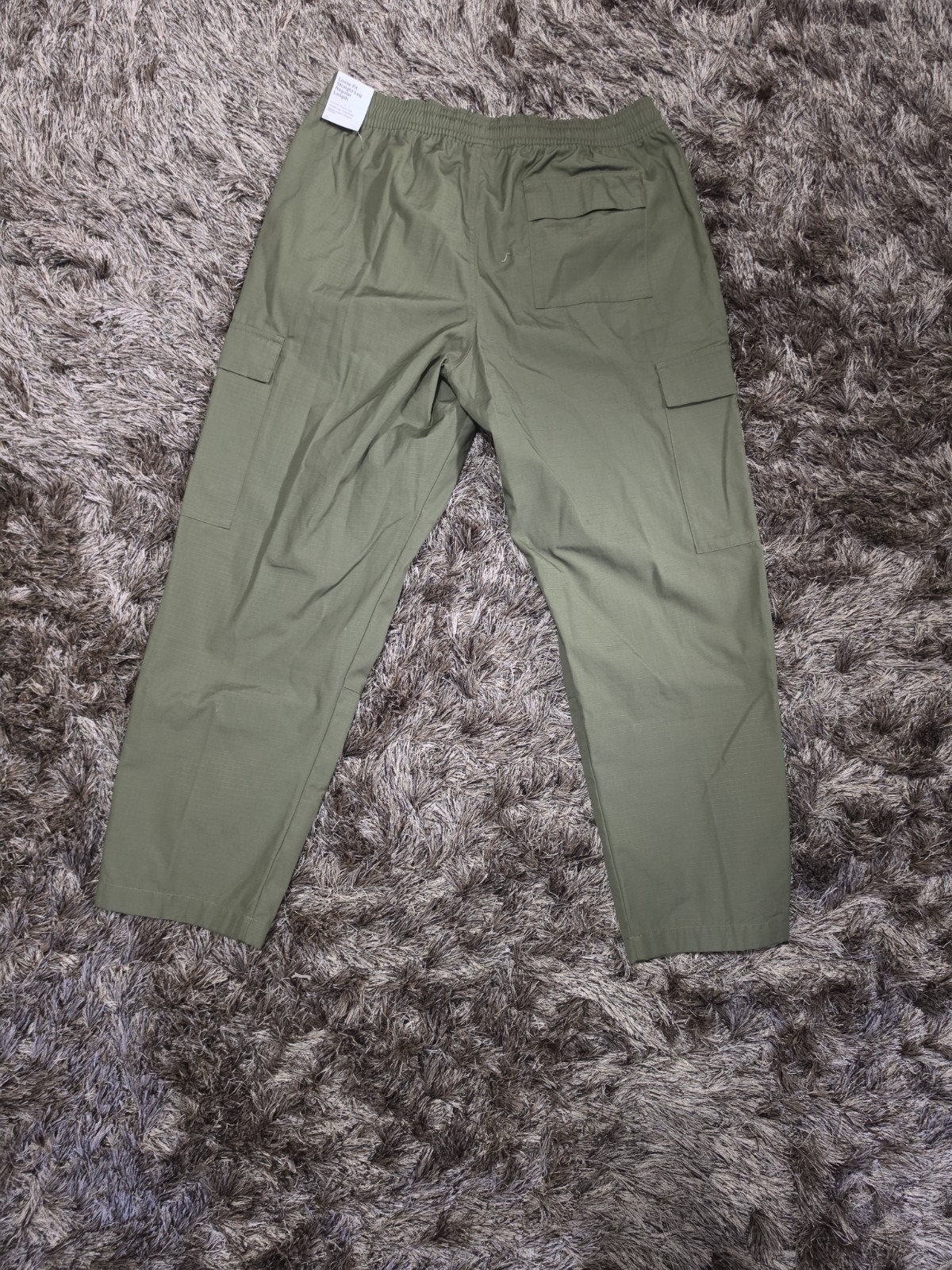 Nike Pants Mens L Geen Club Woven Cargo Loose Fit Straight Leg DX0613 NEW