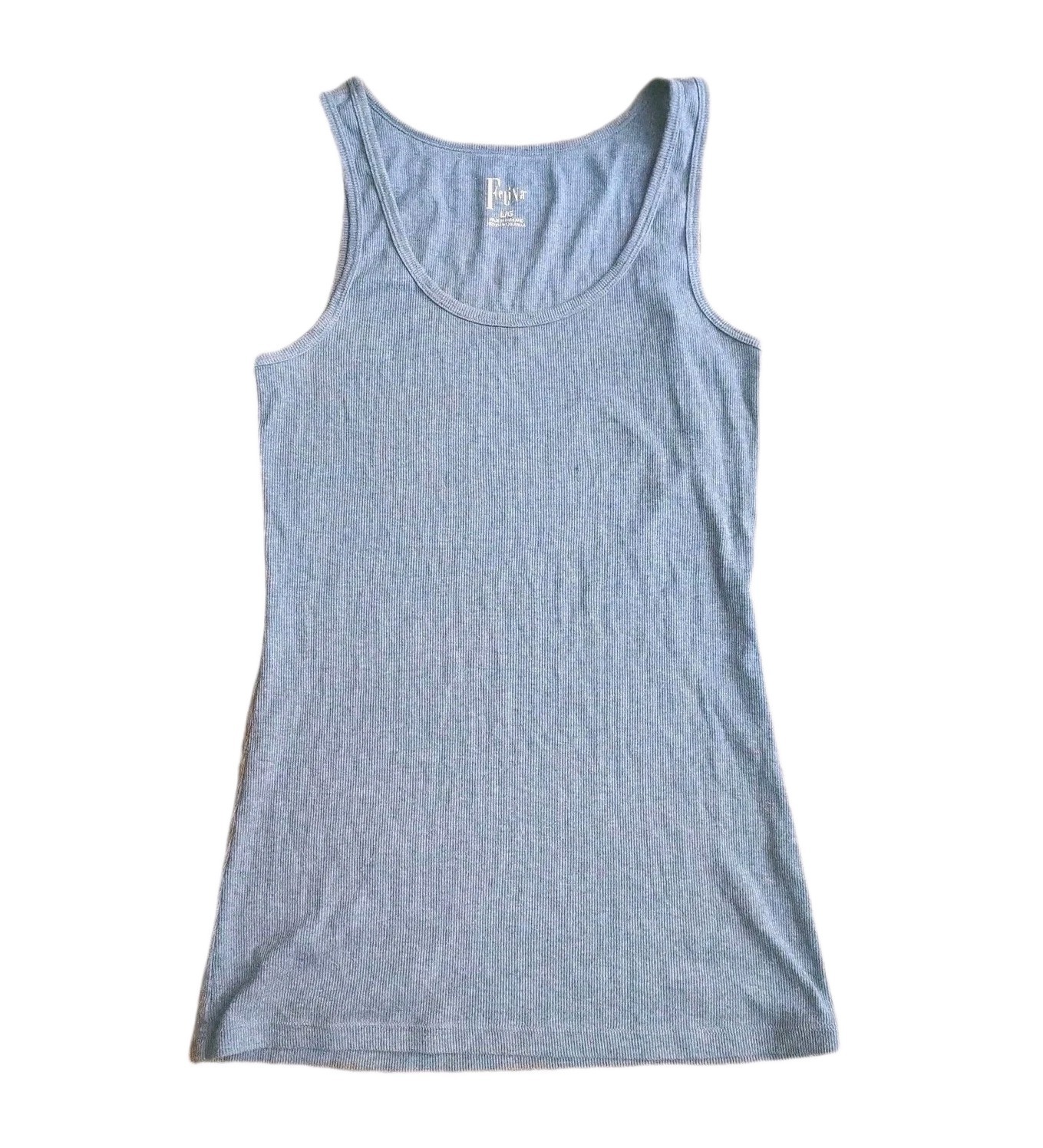 Felina Tank Top Womens Large Blue Sleeveless Scoop Neck Stretch Cami Shirt