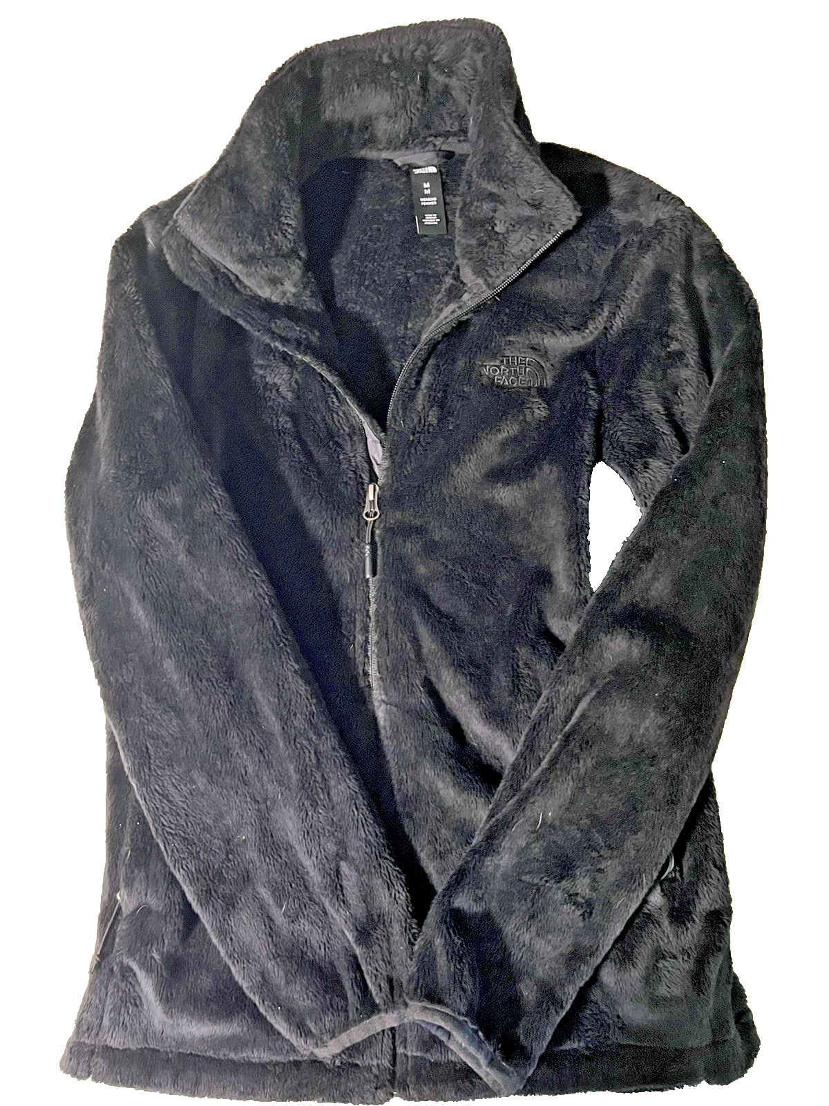 Women’s M North Face Via Levaggio 5 – Black Fleece Fur Zip Jacket