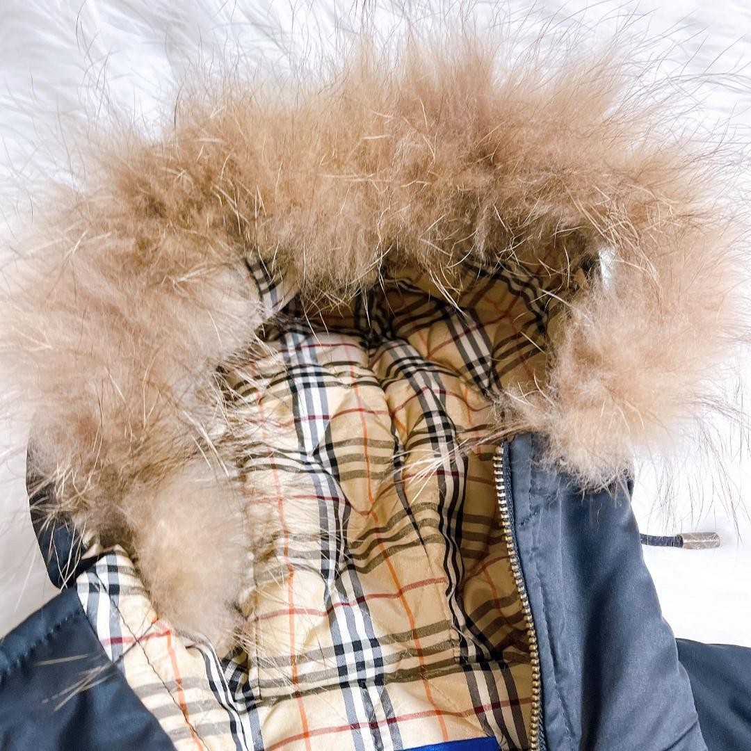 Burberry Blue Label 2way Emblem Mid Weight Down Coat Nova Check