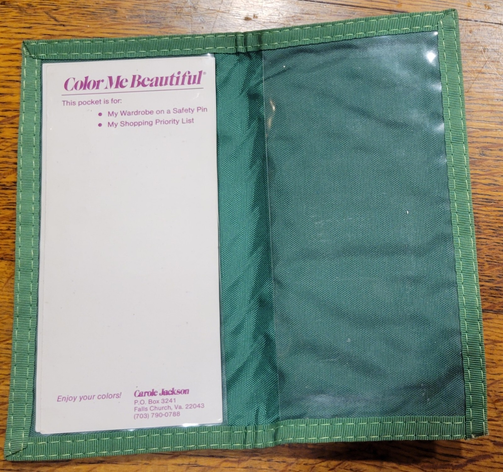Vintage Carole Jackson Color Me Beautiful Rainbow LGBTQ Clutch Notes Coupon List
