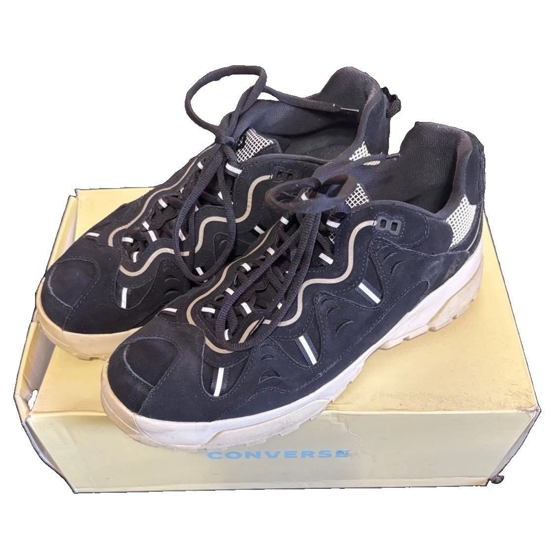 Converse Golf Le Fleur Gianno Ox Low Top Suede Black/White Sneakers 168212C