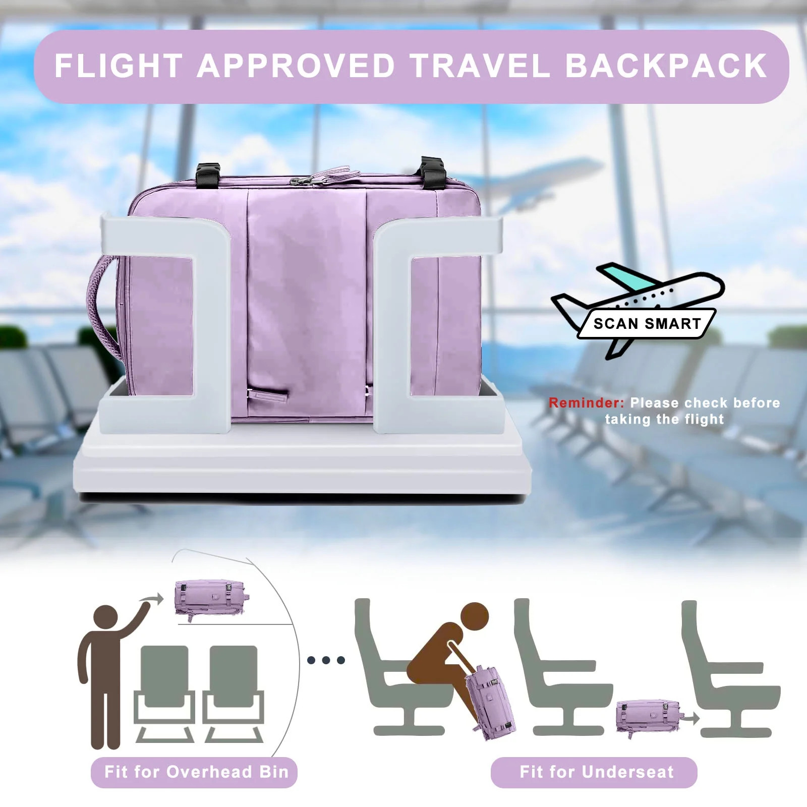 Large Travel Backpack for Women Men Laptop Bag Airline Approved Carry on Backpac
