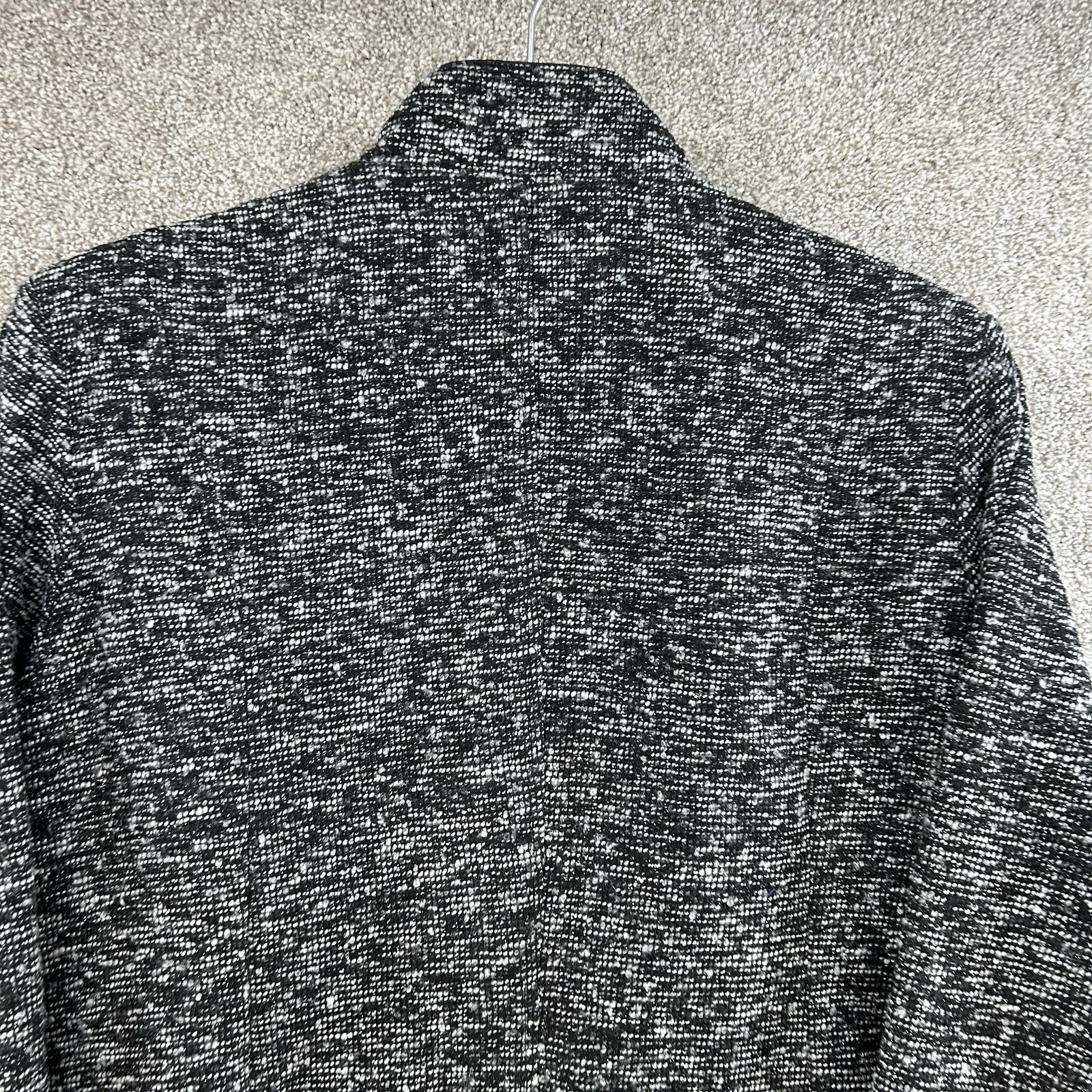 Dennis Basso Women’s Jacket Size 2X Black White Tweed Button Front Career