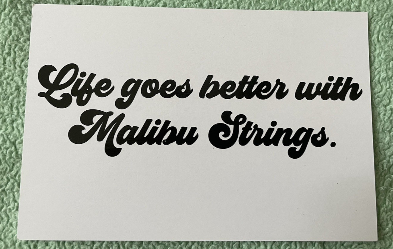 Malibustrings Malibu Strings Knotted Bandeau Strapless 1 Size NWOT