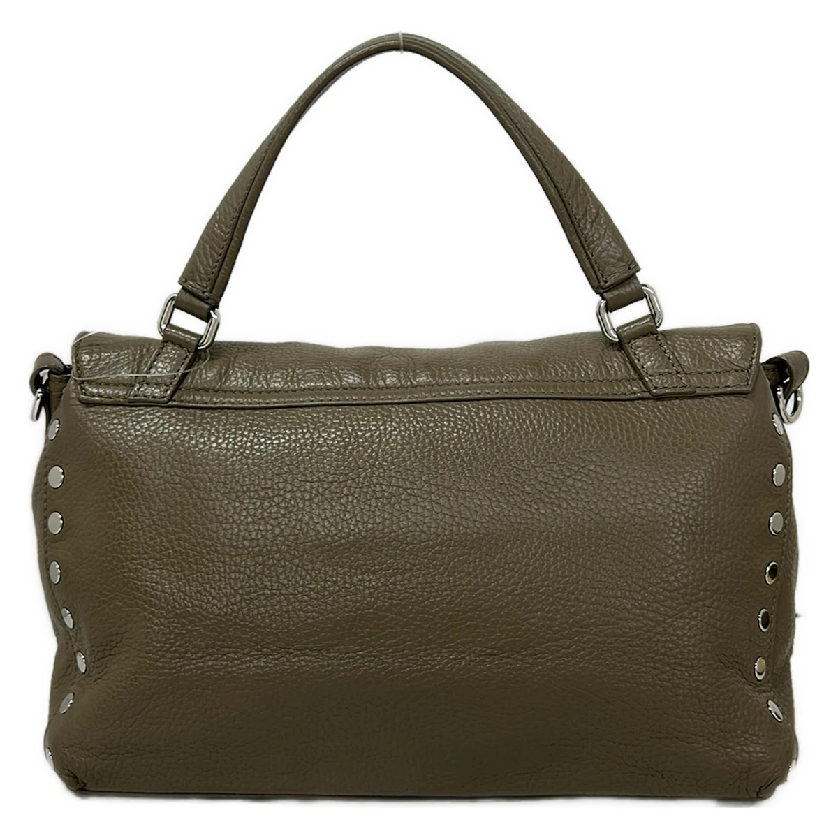 ZANELLATO Postina S Gray Beige Leather Handbag