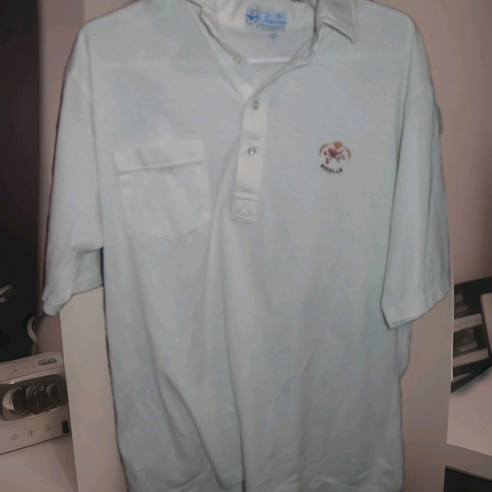 ROSELLE NEW JERSEY G.R.C VINTAGE 1980S POLO SHIRT MENS XLARGE-SEE PICTURES