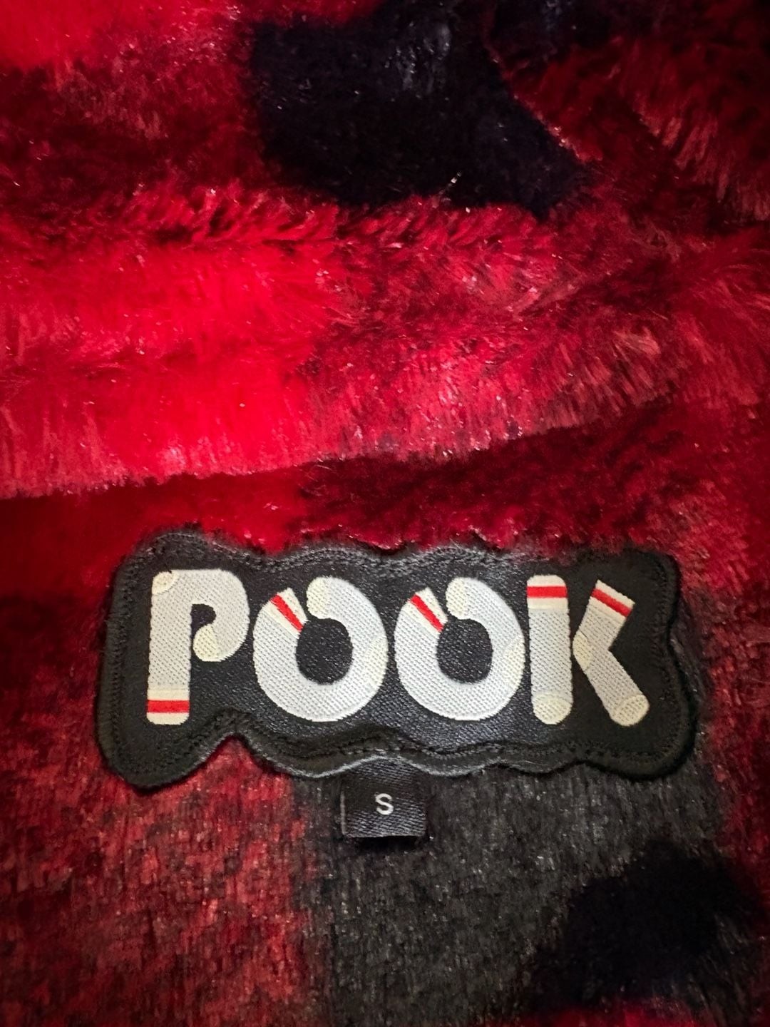 Pook Reversible Faux Fur Buffalo Plaid Zip-Up Hoodie