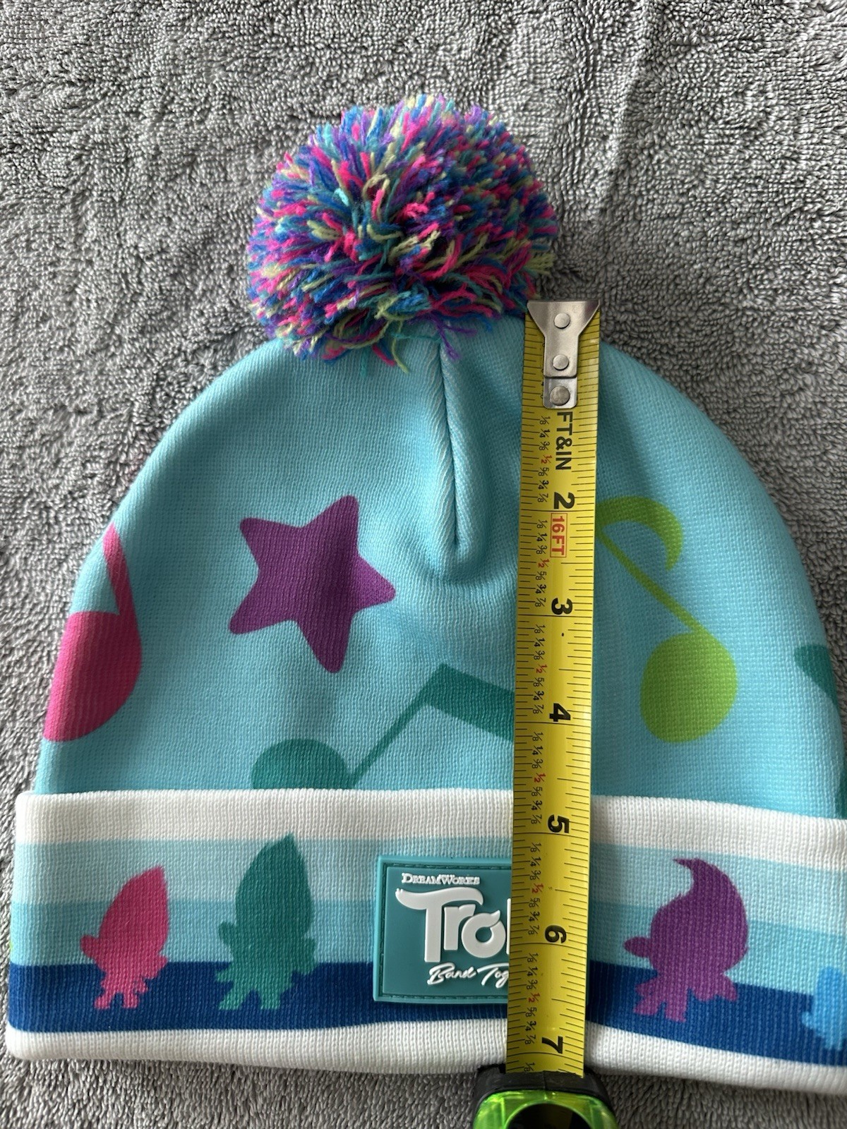 Trolls Band Together Winter Beanie Hat One Size Kids/Youth Brand New Fluffy Top