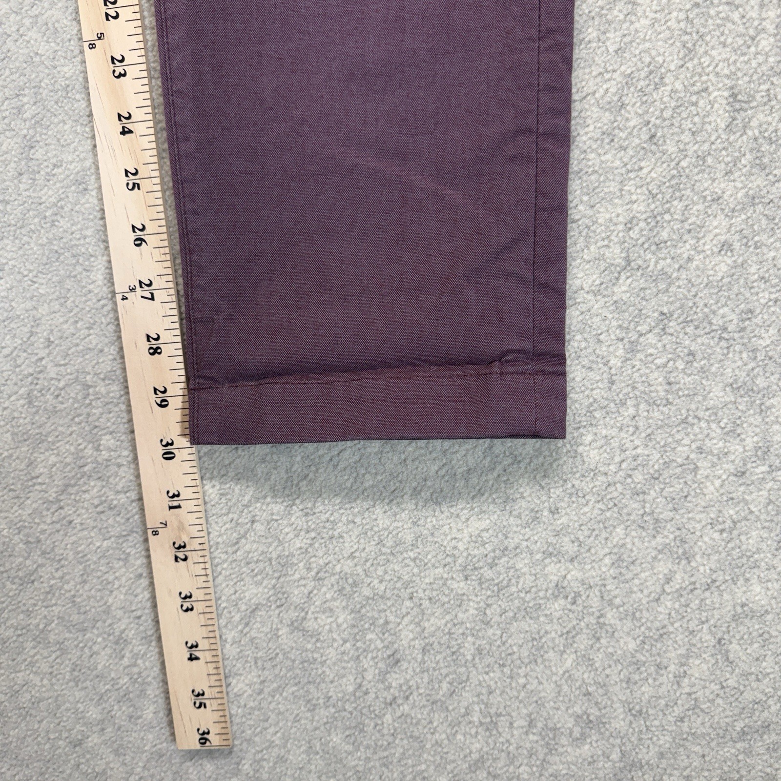 Ted Baker London Mens Chino Pants 30R Purple Slim Fit Cotton Stretch