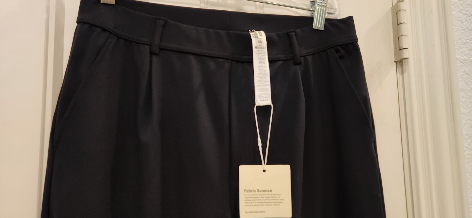 Halara Women’s Black Pleated Flared Dress Pants Tall M Solid Polyester Blend