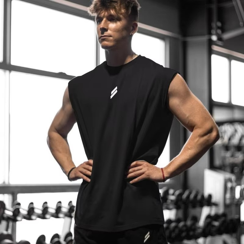 Summer Men’s Tank Top Quick Dry Breathable Sleeveless Shirt Gym Fitness Vest