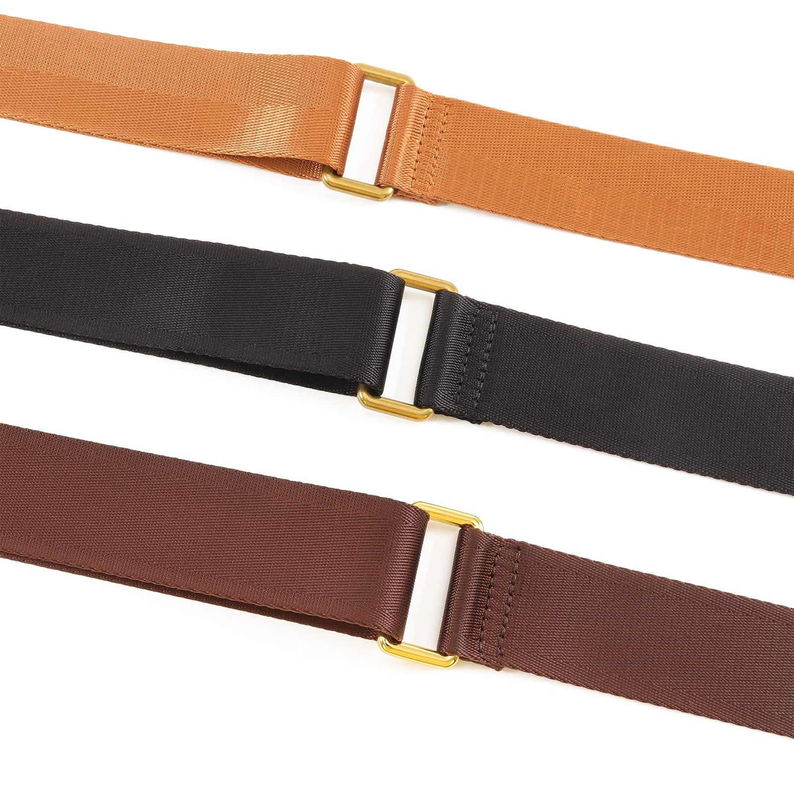 HUADEK Purse Strap Replacement 34 – 51 in（86-130cm）Wide:1.5″(3.8cm), Brown