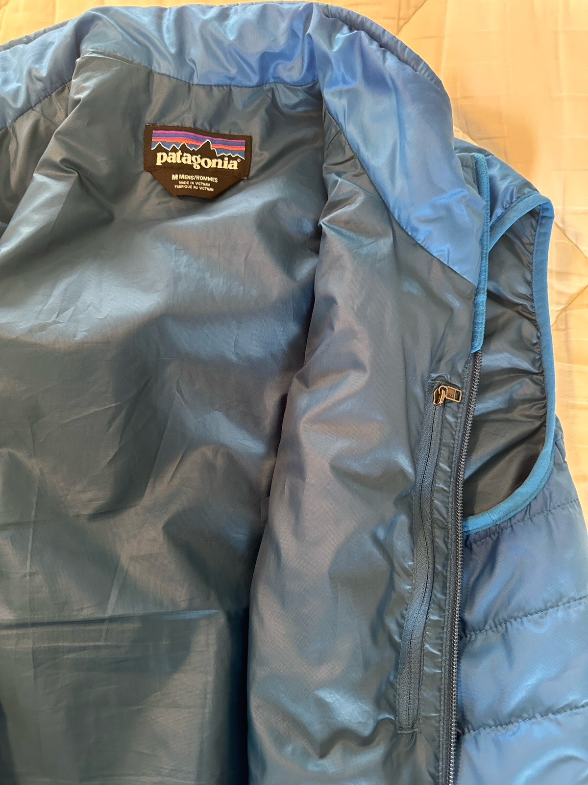 Patagonia Men’s Medium Nano Puff Vest Andes Blue