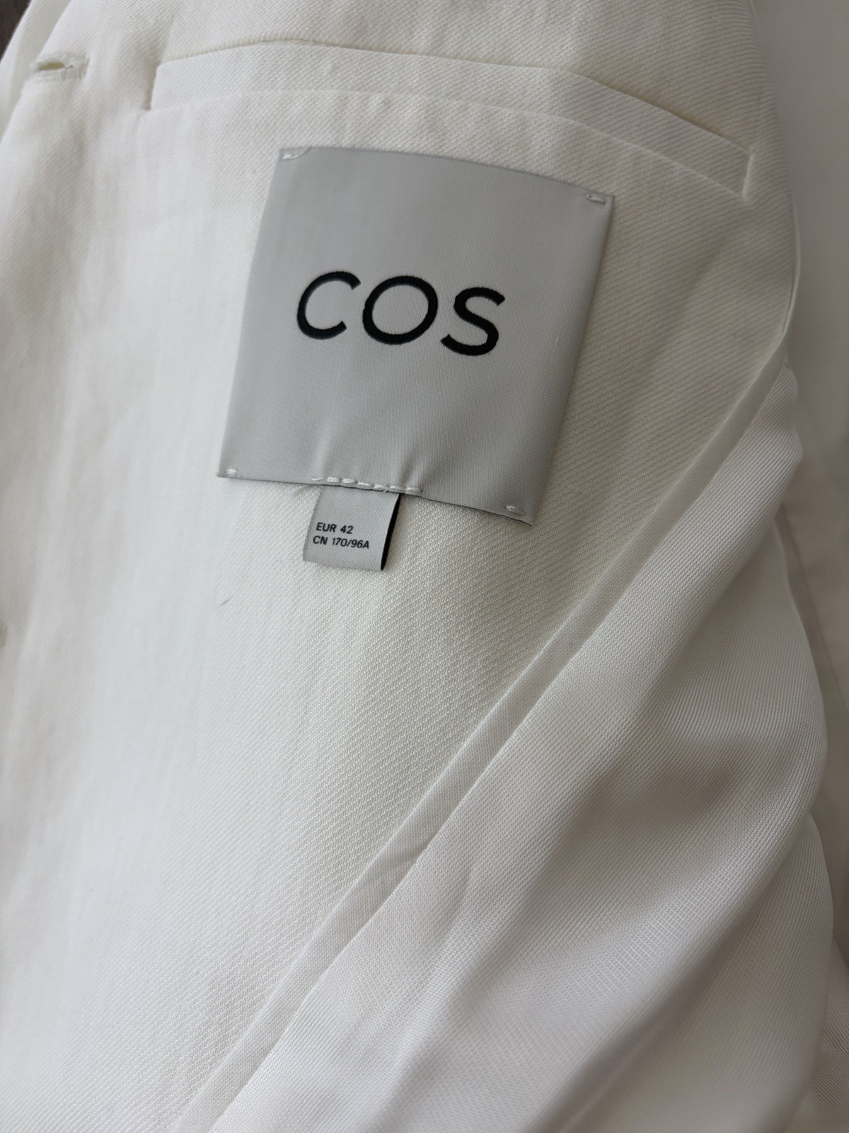 COS Women’s Relaxed Fit Linen Blend Blazer Office Business Size 42 US 12 Large