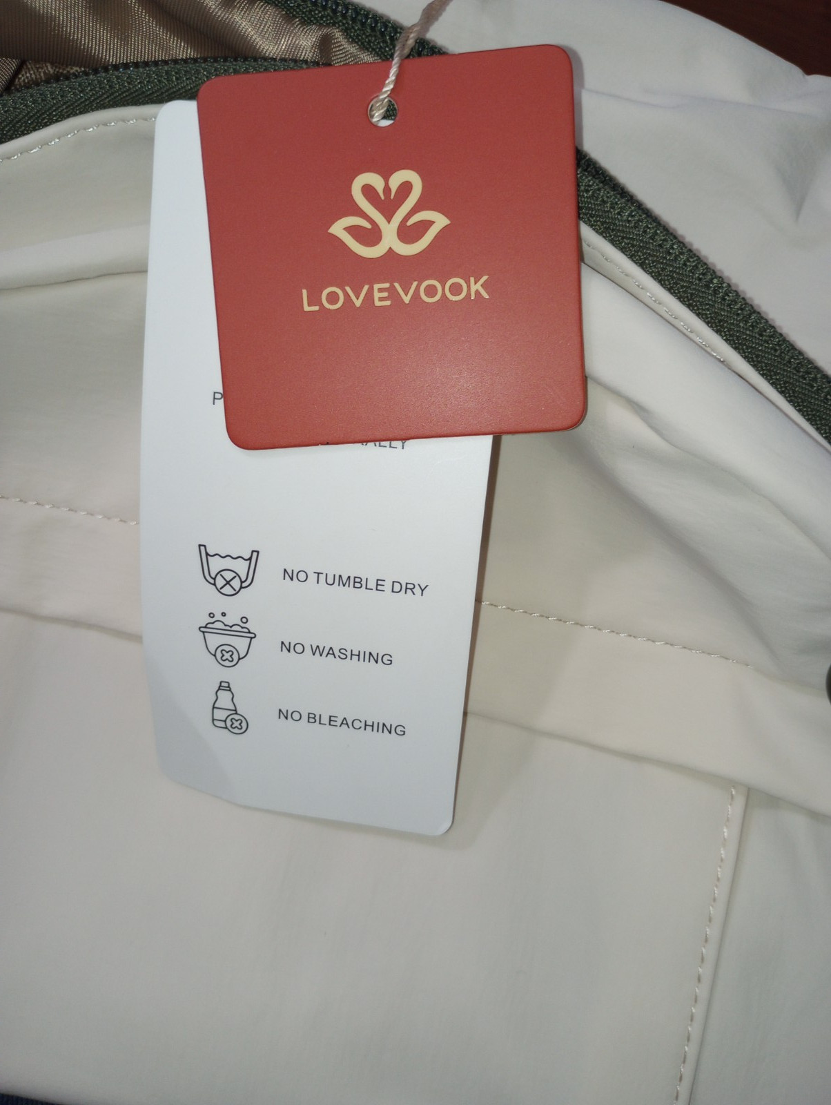 NWT LOVEVOOK Women’s Backpack, 15.6 Inch Laptop, School Backpack GREEN/BEIGE