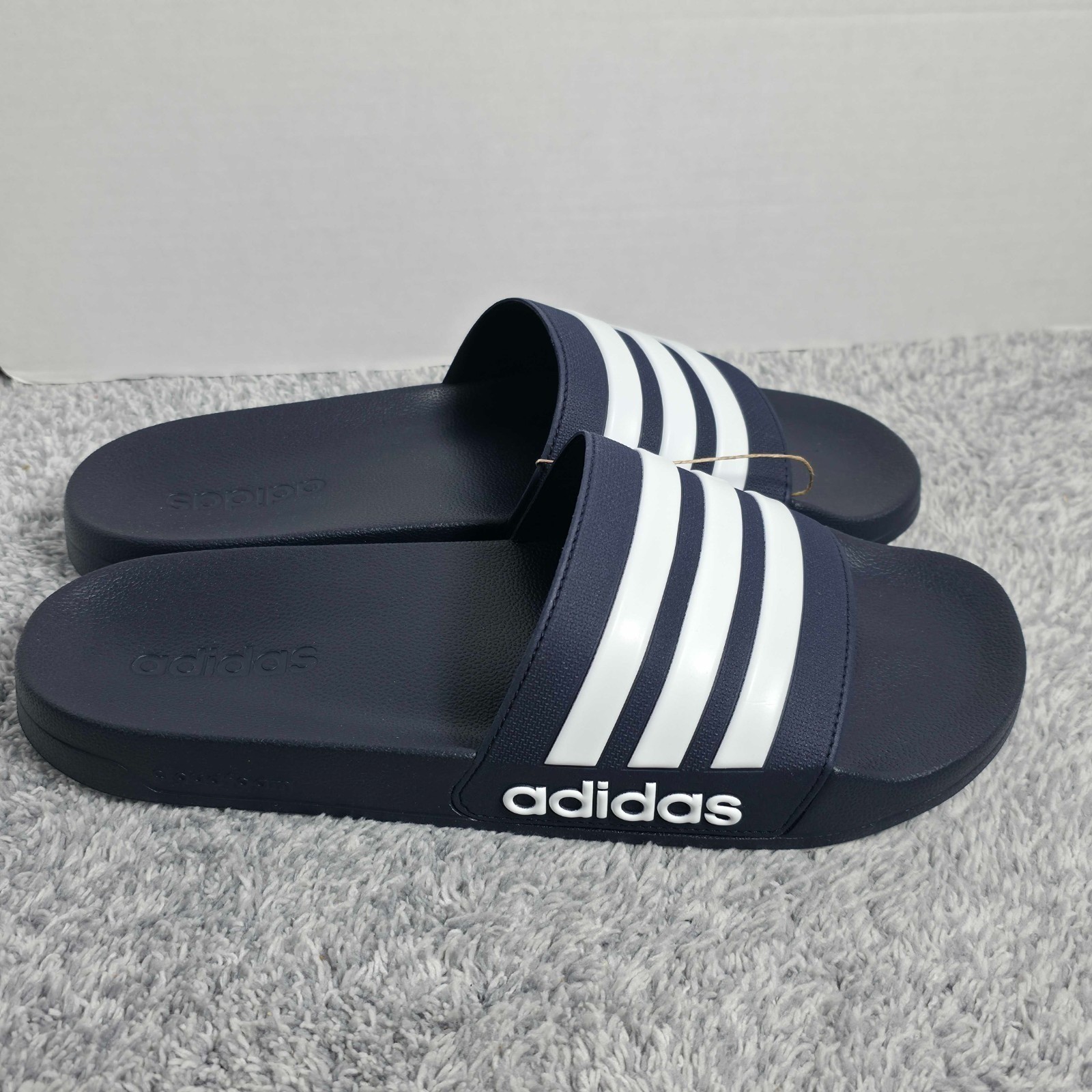 Adidas Adilette Shower Slides Men’s 13 / Women’s 14 GZ5920 Flip Flops Navy NEW